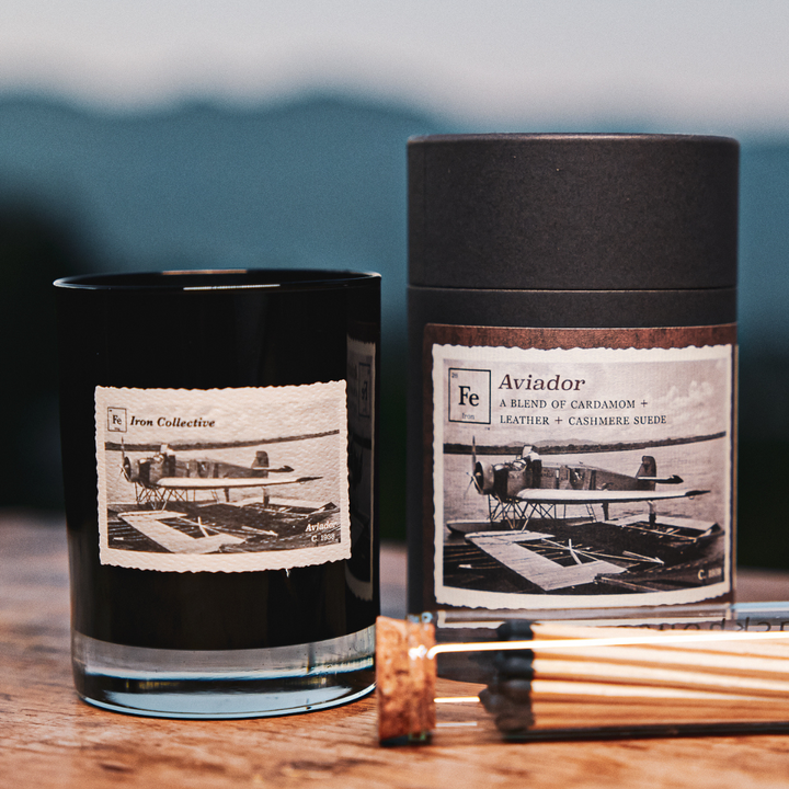 AVIADOR 10 oz Candle - Suede + Leather + Cardamom