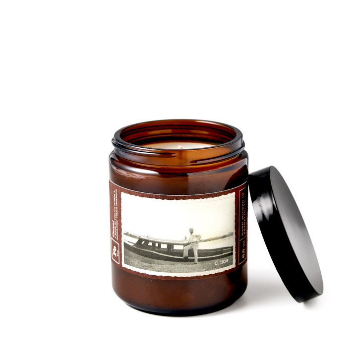 CANAL 6.5  oz Candle - Black Teakwood + Sandalwood + Tobacco Flower