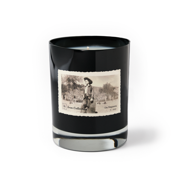 LA VAQUERA 10 oz Candle - Ambergris + Leather + Pinion Wood