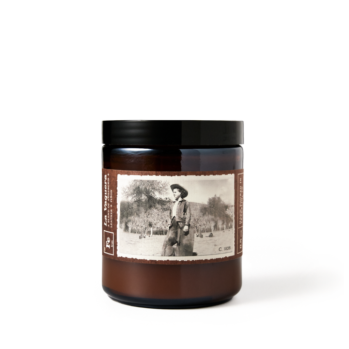 LA VAQUERA 6.5 oz Candle - Ambergris + Leather + Pinion Wood