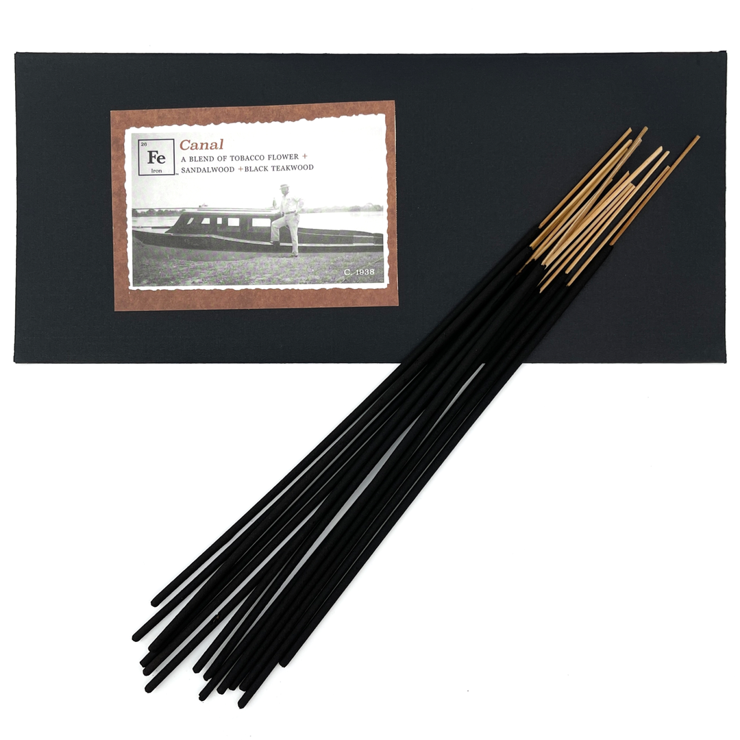 CANAL INCENSE Black Teakwood + Spice + Tobacco Flower