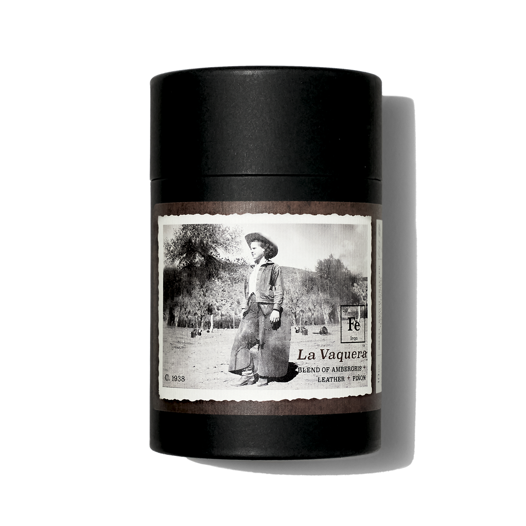 LA VAQUERA 10 oz Candle - Ambergris + Leather + Pinion Wood